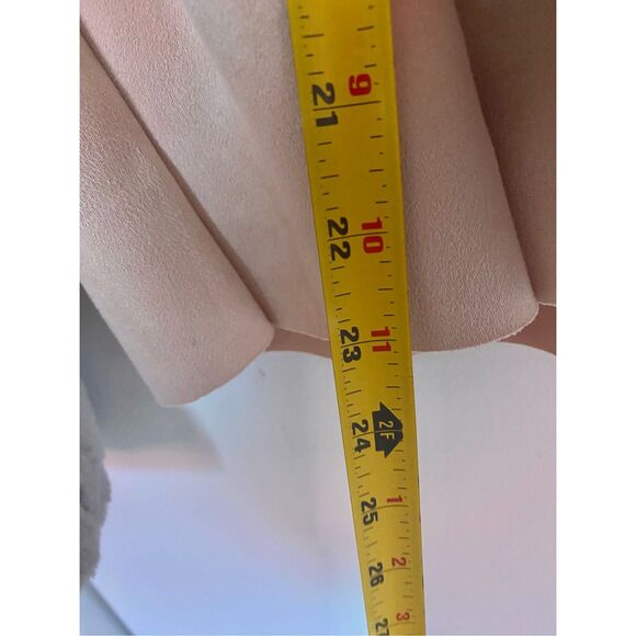 ZARA Faux Suede Long Sleeve Top Sz S - Picture 4 of 4